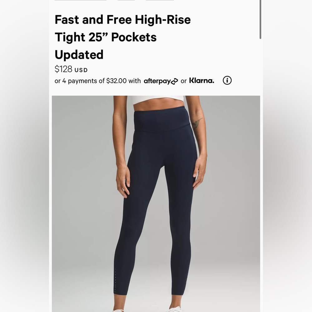 Navy Lulu Lemon Leggings